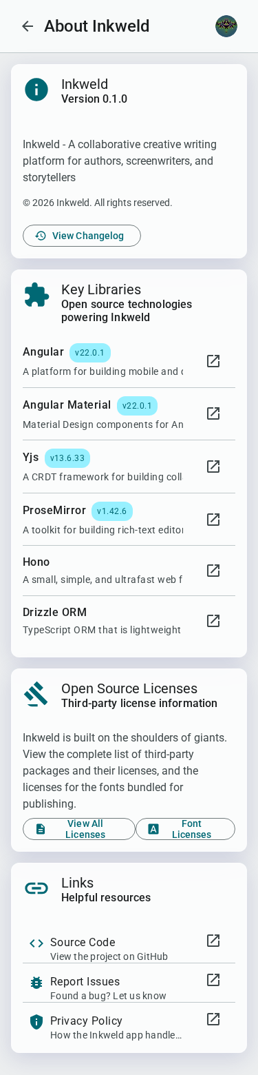 About page — mobile, light